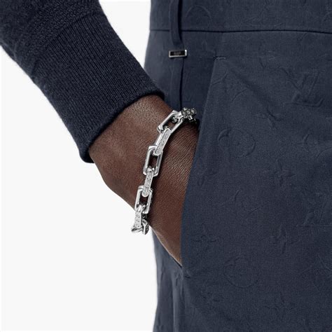 louis vuitton armband männer|louis vuitton monogram chain bracelet.